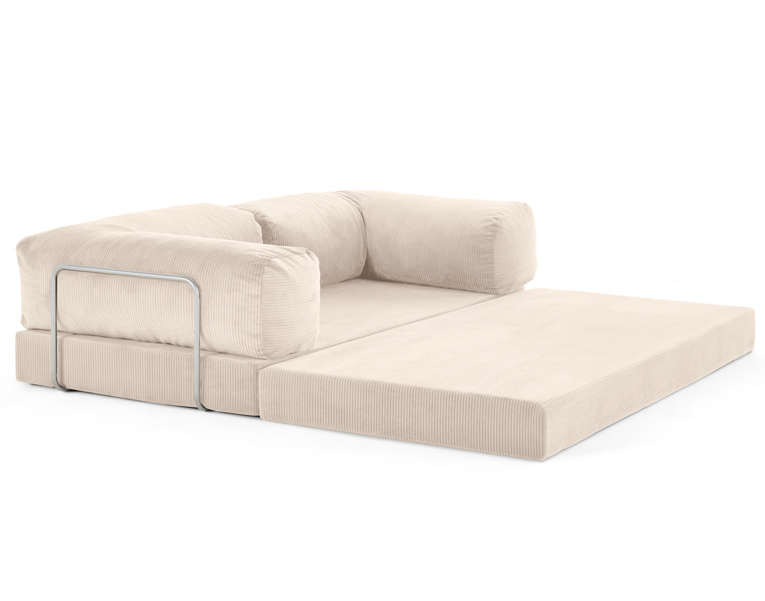 marilyn - Canapé convertible velours côtelé Beige - Vue supplémentaire 2