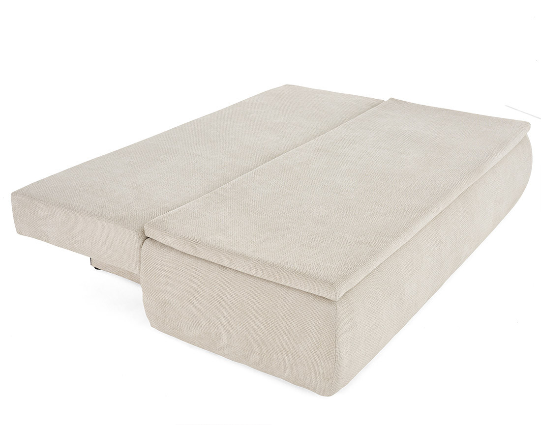 kurt - Canapé convertible velours Beige - Vue supplémentaire 2