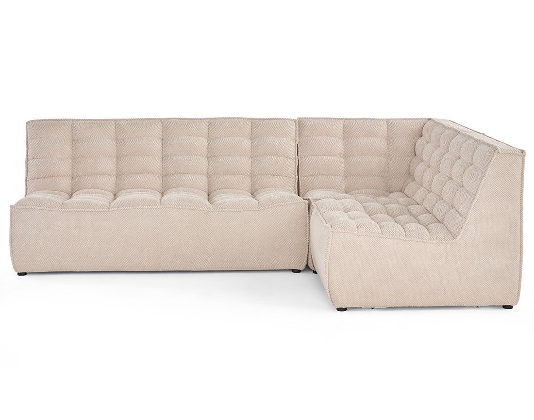 ellie - Canapé velours Beige - Vue supplémentaire 1