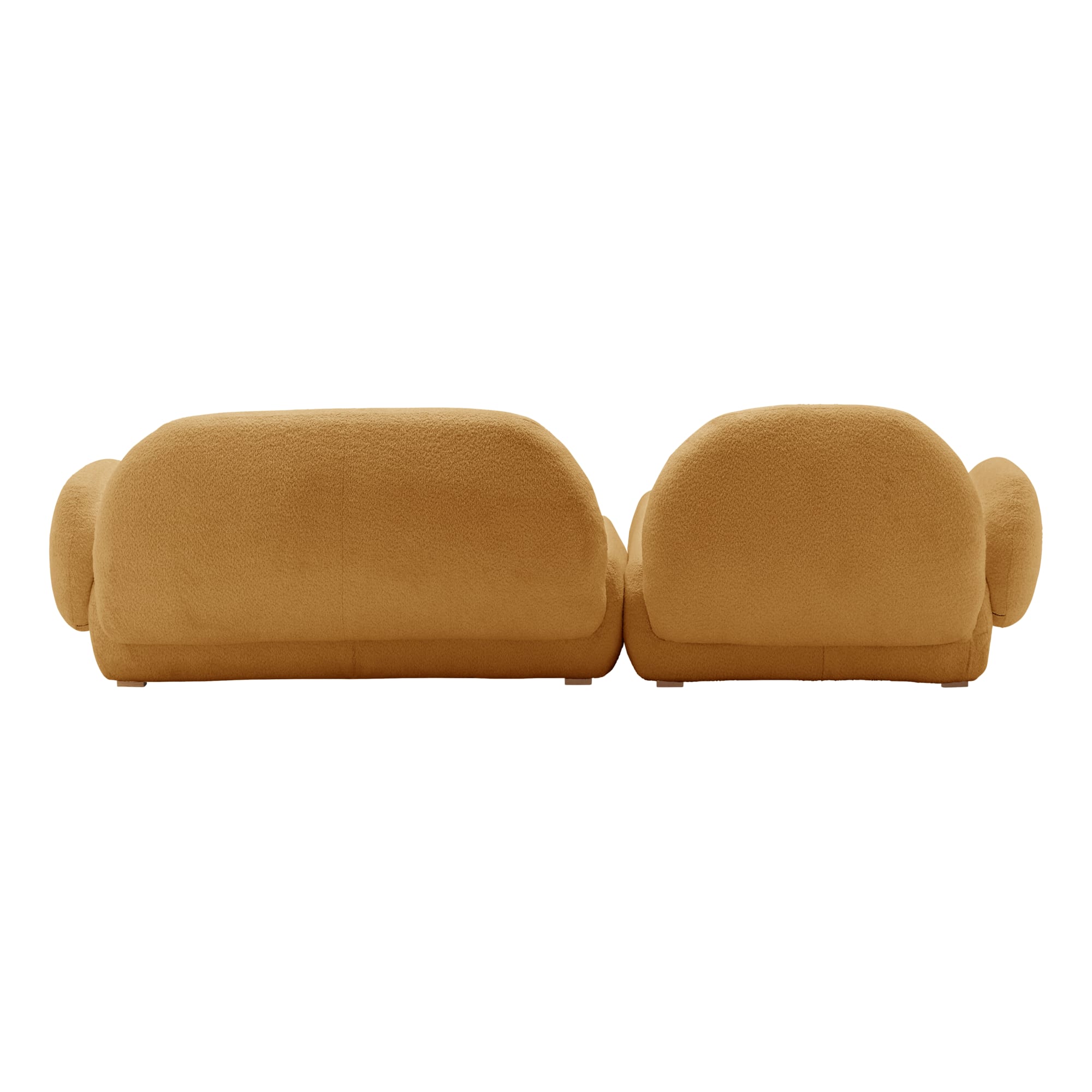 Oméga - Canapé bouclette Orange - Vue supplémentaire 2