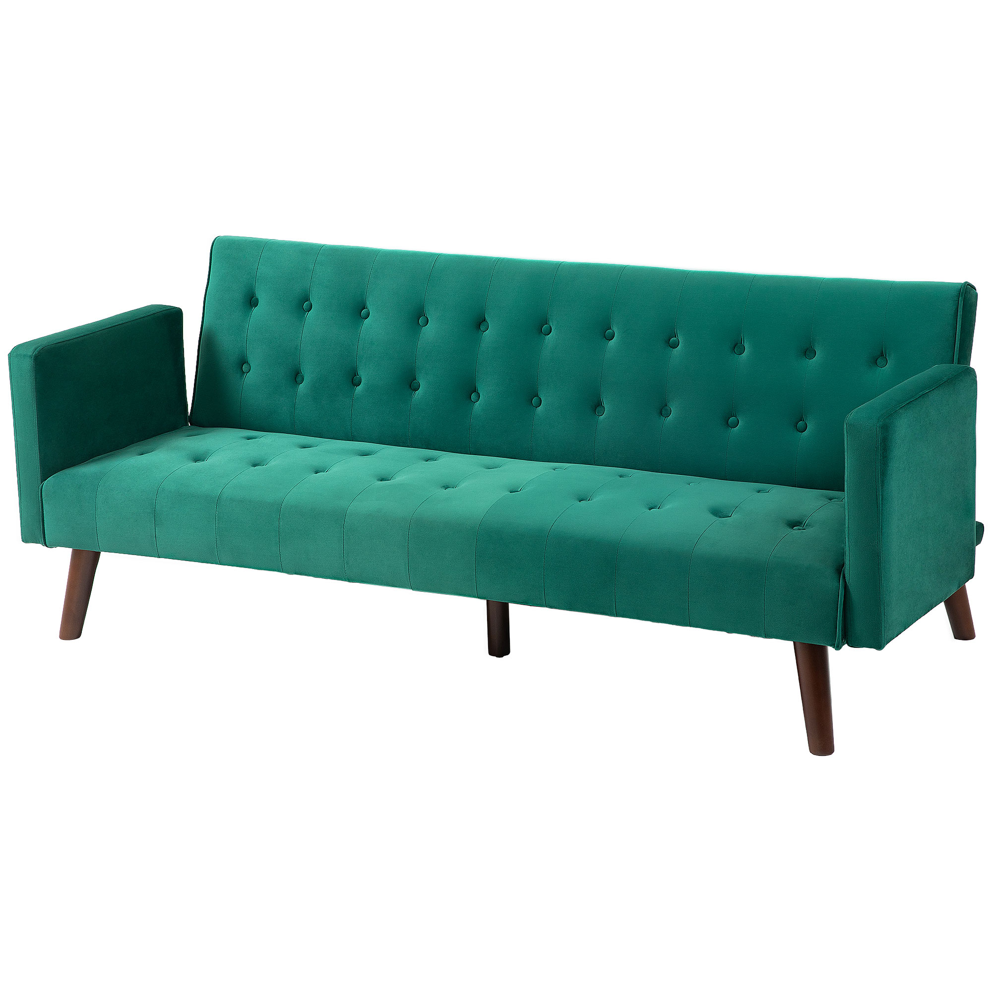 Canapé convertible velours Vert - Vue supplémentaire 1