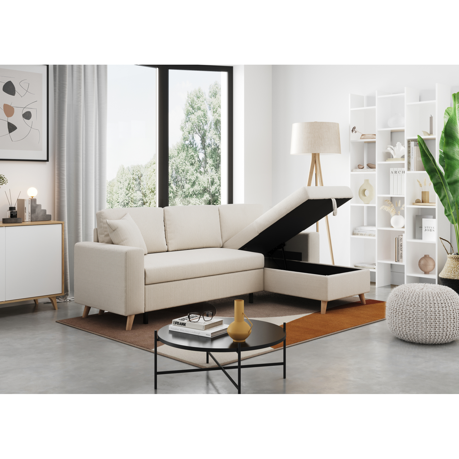 maria - Canapé convertible Beige - Vue supplémentaire 2