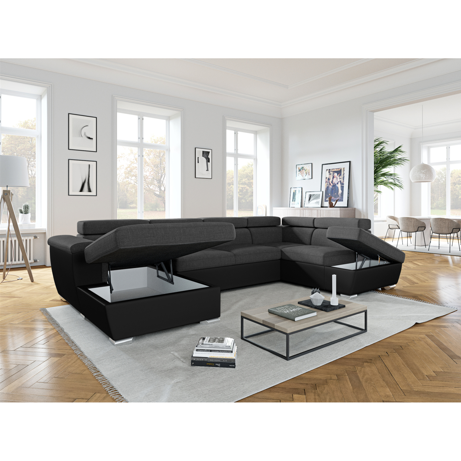 paola - Canapé convertible Gris - Vue supplémentaire 2