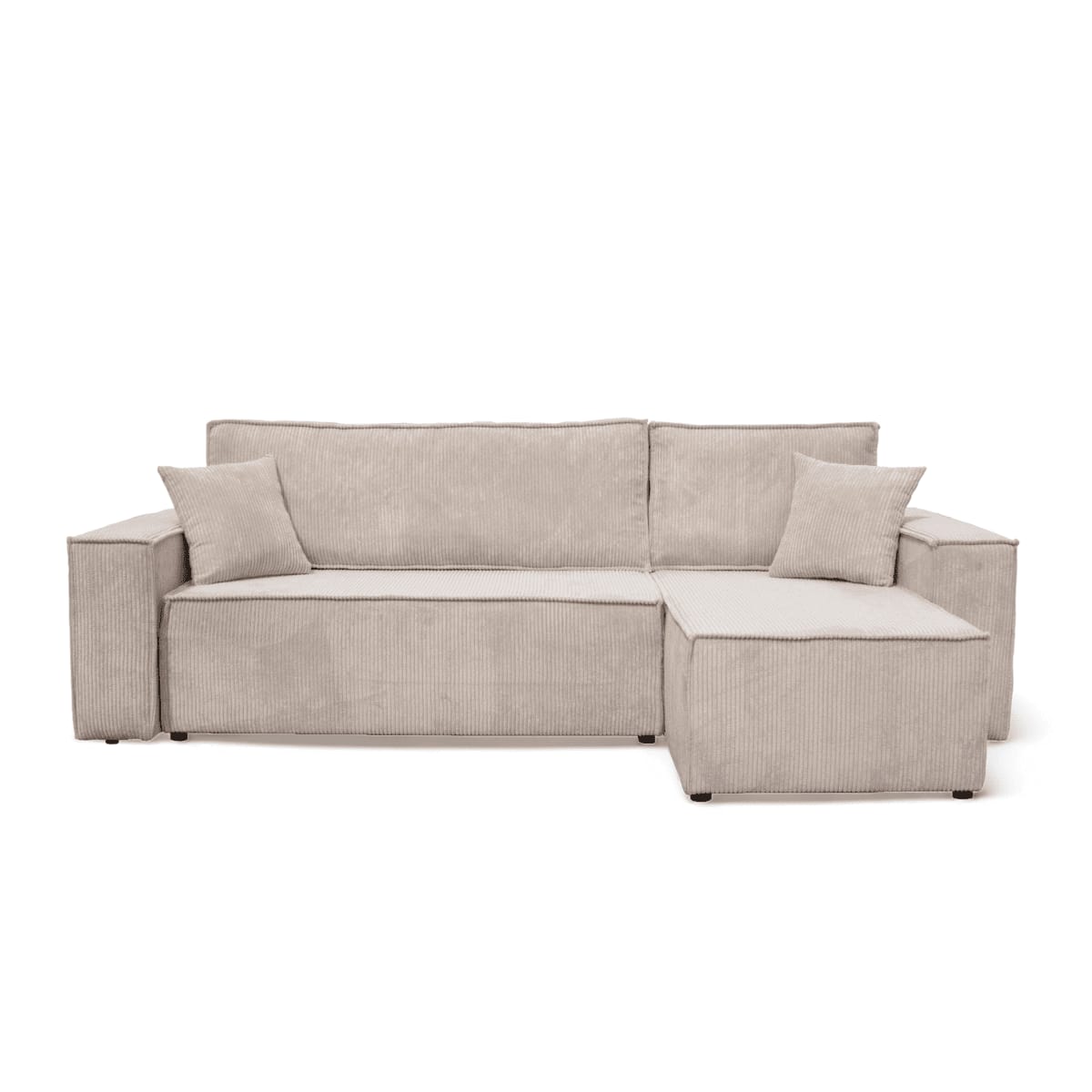 anna - Canapé convertible velours côtelé Beige - Vue supplémentaire 1