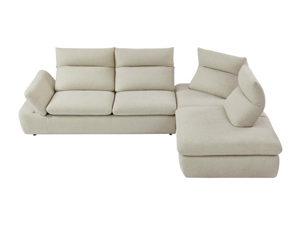 fondriano - Canapé tissu chiné Beige - Vue supplémentaire 1