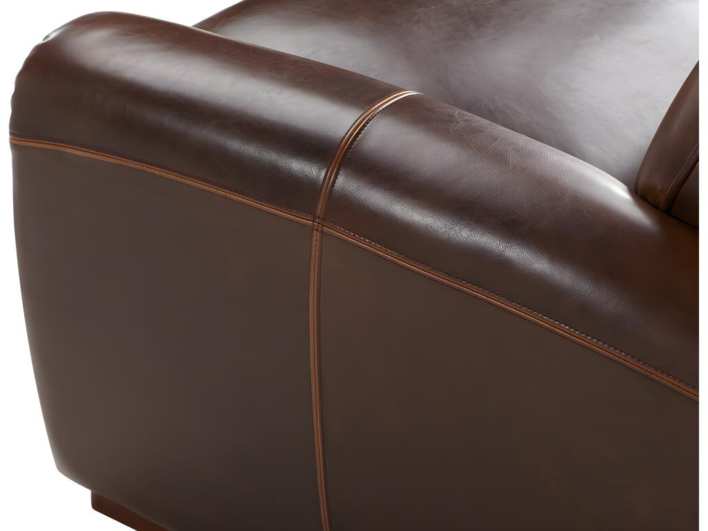 baudoin - Canapé cuir de vachette Marron - Vue supplémentaire 2