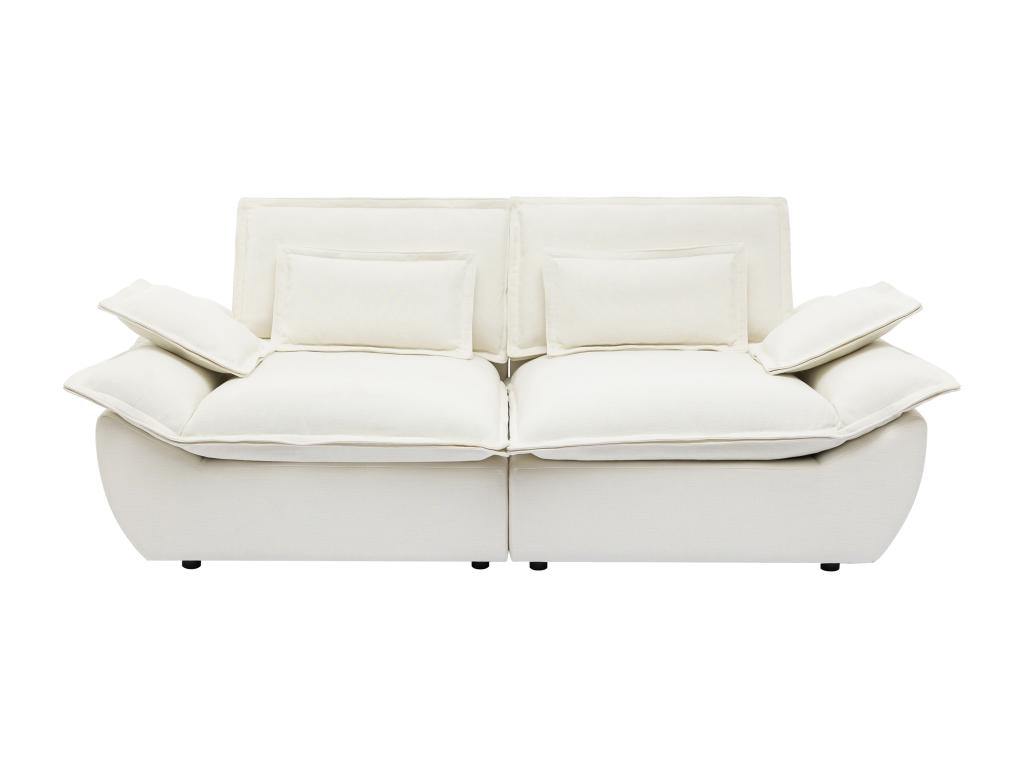 narango - Canapé tissu chiné Beige - Vue supplémentaire 1