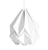 HANAHI - Suspension origami couleur unie en papier taille XL