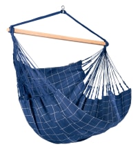 DOMINGO - Chaise-hamac kingsize en tissu bleu marine