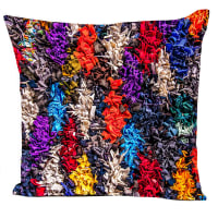 SPECIAL EDITION - COLLECTION BOHEME - Coussin velours carré imprimé ethnique gris moyen 60x60