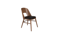 TALIKA - Chaise de repas en bois foncé