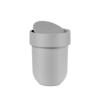TOUCH - Poubelle de salle de bain avec couvercle, plastique 5.9L gris