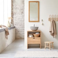 KWARTO - Mueble bajo lavabo en roble macizo 60 cm