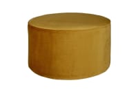SARA - Pouf rond velours S ocre