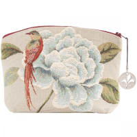 Trousse tapisserie grenadier aux oiseaux gris 15x20