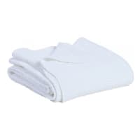MAIA - Plaid  en coton blanc 140 x 200