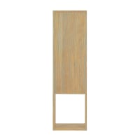 Colonne de salle de bain en bois d'hévéa suspendue H 120 cm
