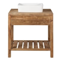 NEBRASKA - Meuble de salle de bain en pin recyclé 80 cm Nebraska