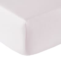 VEXIN - Drap housse coton 120x190 cm tourterelle