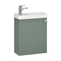 AVA - Meuble lave-mains Vert avec robinet