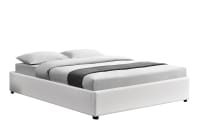 KENNINGTON - Estructura de cama blanca con caja de almacenaje 160 x 200 cm x 200 cm