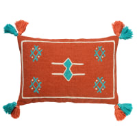 ZINA - Housse de coussin Orange en coton