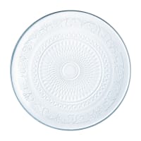 SIXTINE - Assiette plate transparente D25cm