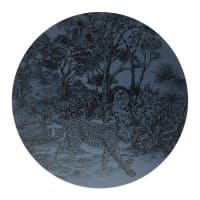 INDIVIDUELS - Set de table shamba bleu 36 cm