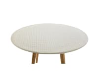 PROTECTABLE - Protège-table ovale blanc 145x225