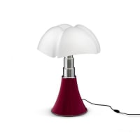 MINI PIPISTRELLO - Lampe LED rouge avec variateur H35cm