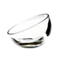 BUBBLE - Coupe basse  en verre transparent - lot de 6