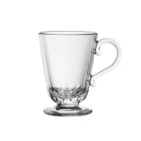 LOUISON - Mug  en verre transparent - lot de 6