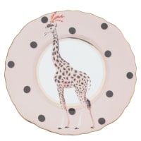 GIRAFE - Assiette en porcelaine girafe D24cm
