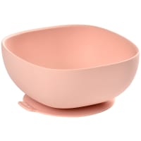 Bol silicone ventouse rose