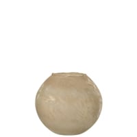 SODA - Vase rond verre or H22cm