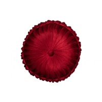 VIVA - Coussin rond polyester rouge D45cm