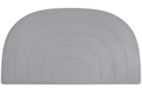 Set de table arc-en-ciel en silicone gris foncé
