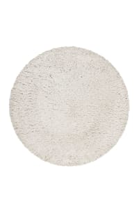 YOGI - Alfombra tejida redonda 100% material reciclado beige claro 200 cm