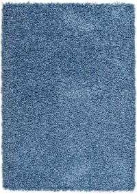 CATAY - Alfombra tipo shaggy lisa en azul 133x190 cm