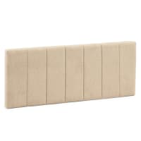 CRETA - Tête de lit tapissée 160x60 cm couleur beige, 8 cm d'épaisseur