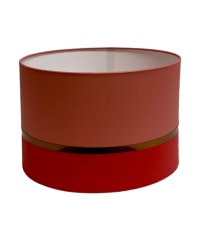 KHARANI - Abat-jour chevet bicolore Rouge T 25 x H 18