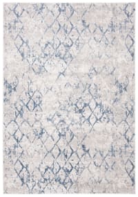 AMELIA - Tapis de salon interieur en gris clair & bleu, 160 x 229 cm