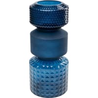 MARVELOUS - Vase en verre bleu H42