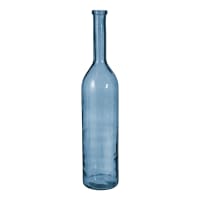 RIOJA - Jarrón de botellas cristal reciclado azul Alt. 100