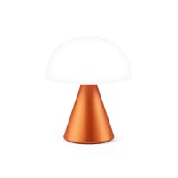 MINA M - Lampe LED portable medium en aluminium orange