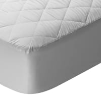 ESSENTIAL - Protector de colchón de microfibra blanco 160x200cm