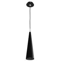 Lámpara colgante de techo fabricada en acero de color negro