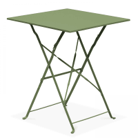 ROME - Table pliante acier vert cactus