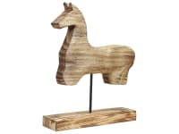 COLIMA - Décoration cheval en bois 48 cm
