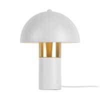 SETA - Lampe de table métal blanc H26cm
